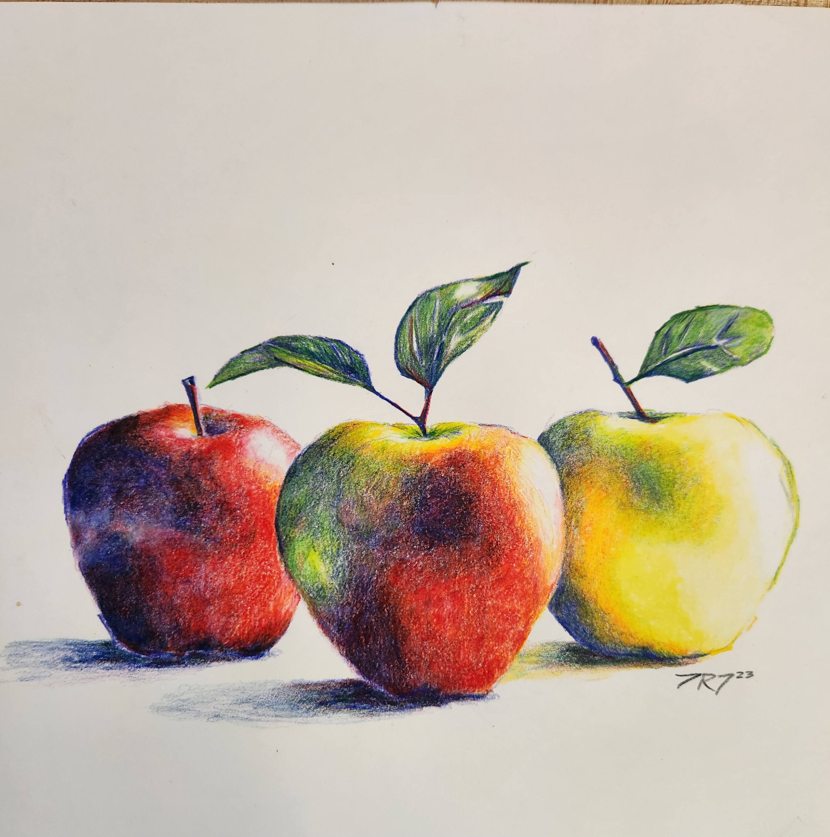 Original artwork titled apples